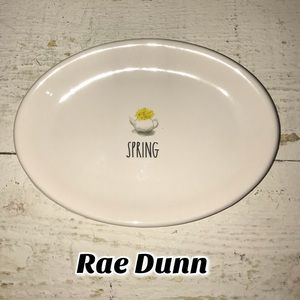 Rae Dunn Spring Tea Kettle With Flowers Oval Dish